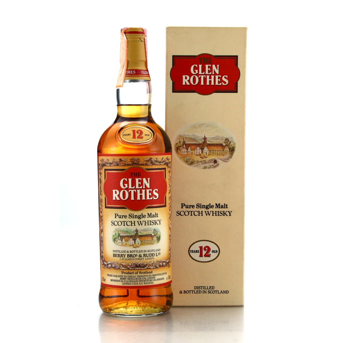 Glenrothes 12 Year Old Berry Brothers and Rudd 1980s