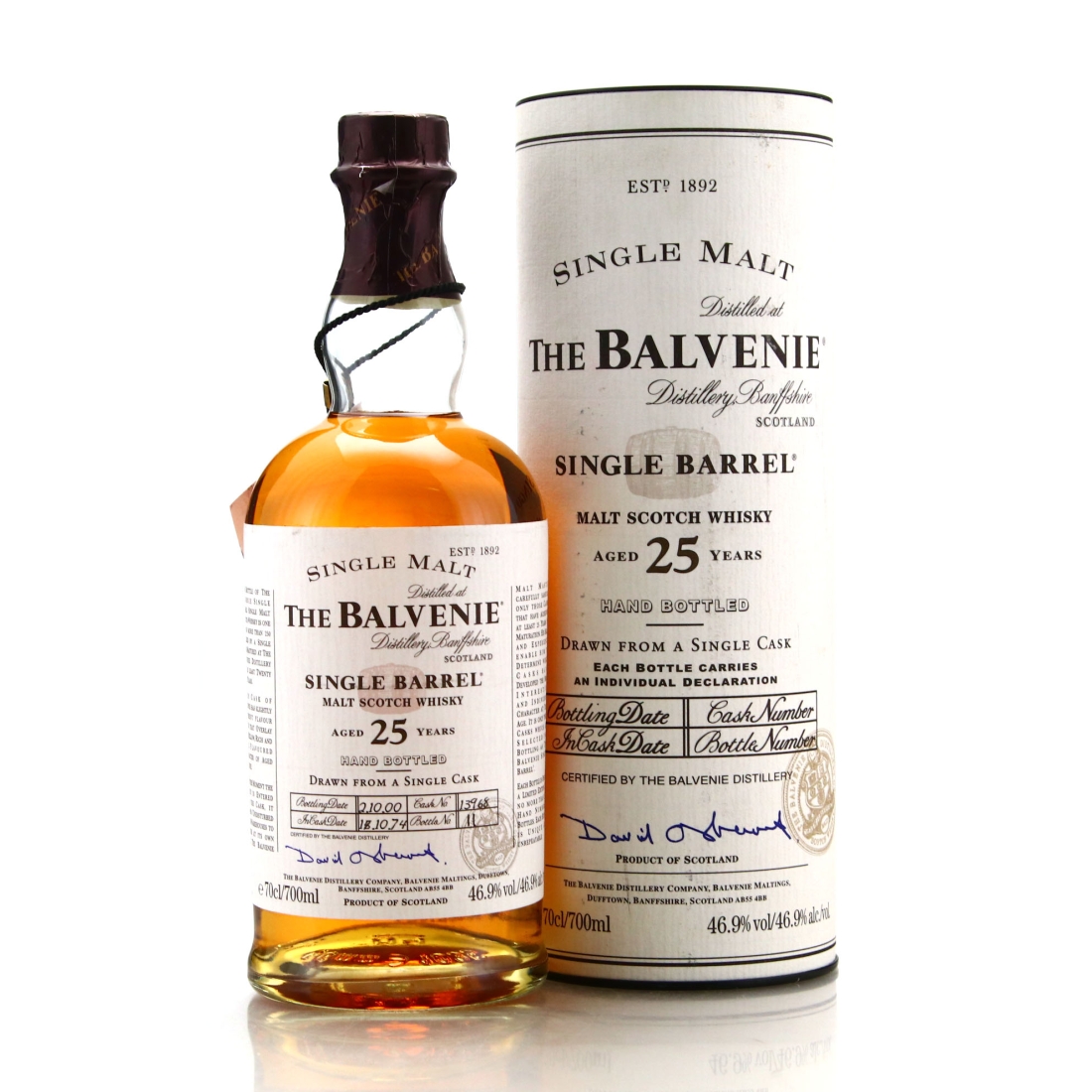Balvenie 1974 Single Barrel 25 Year Old #13968