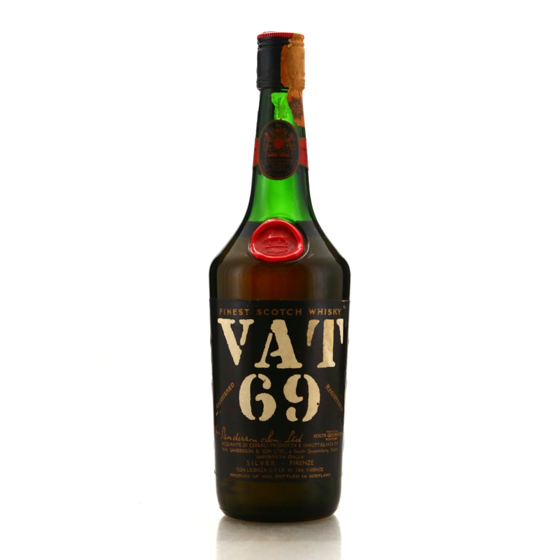 VAT 69 Scotch Whisky 1960s / SILVER Import