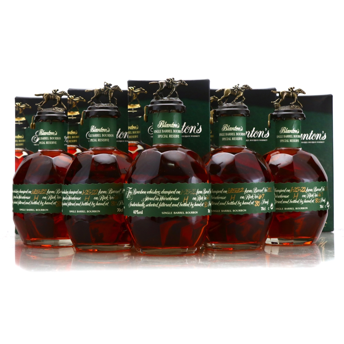 Blanton's Single Barrel Special Reserve dumped 2022 5 x 70cl
