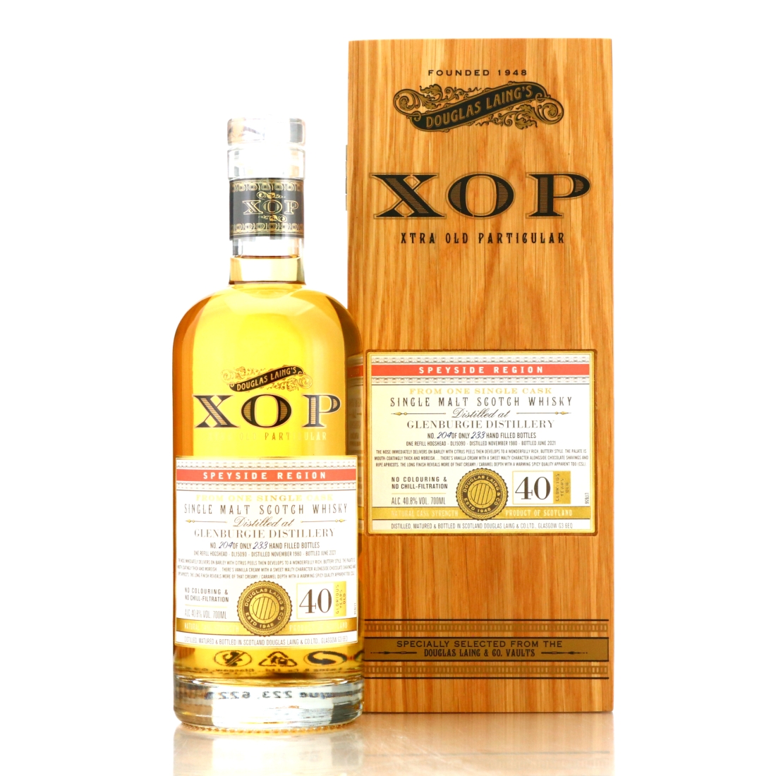 Glenburgie 1980 Douglas Laing 40 Year Old XOP