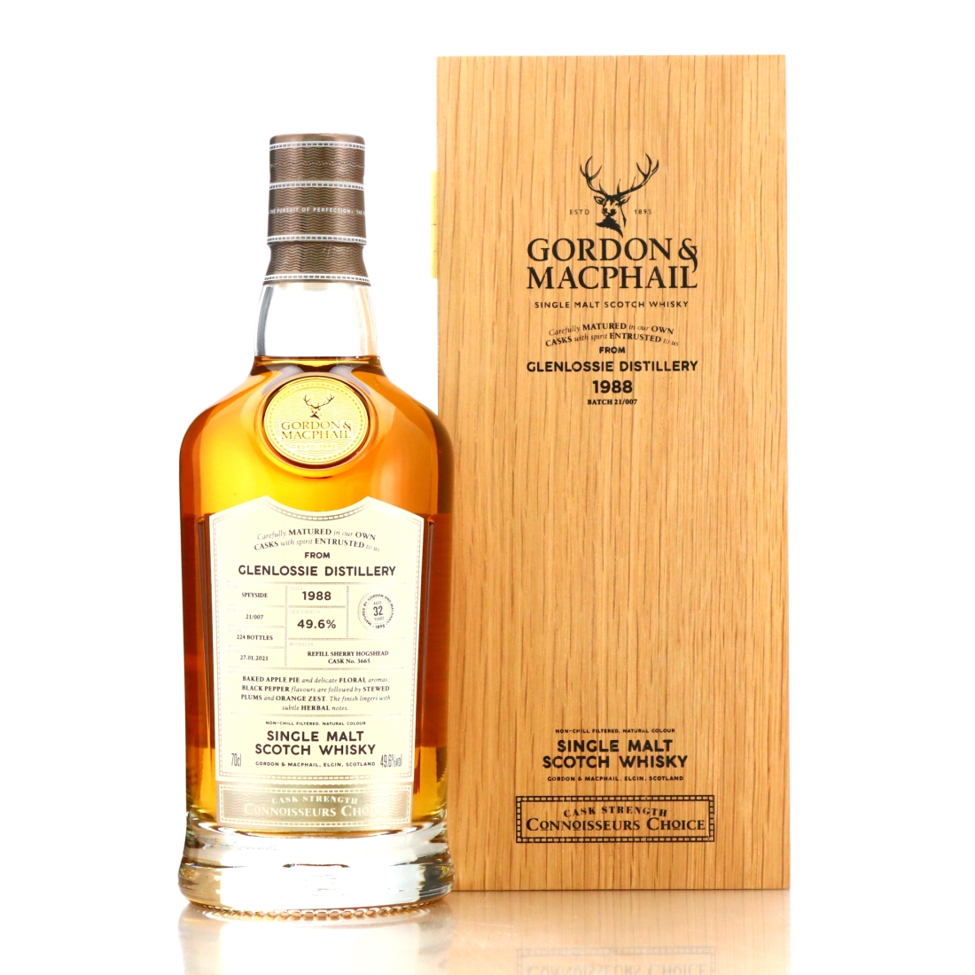 Glenlossie 1988 Gordon and MacPhail 32 Year Old Batch #21/007