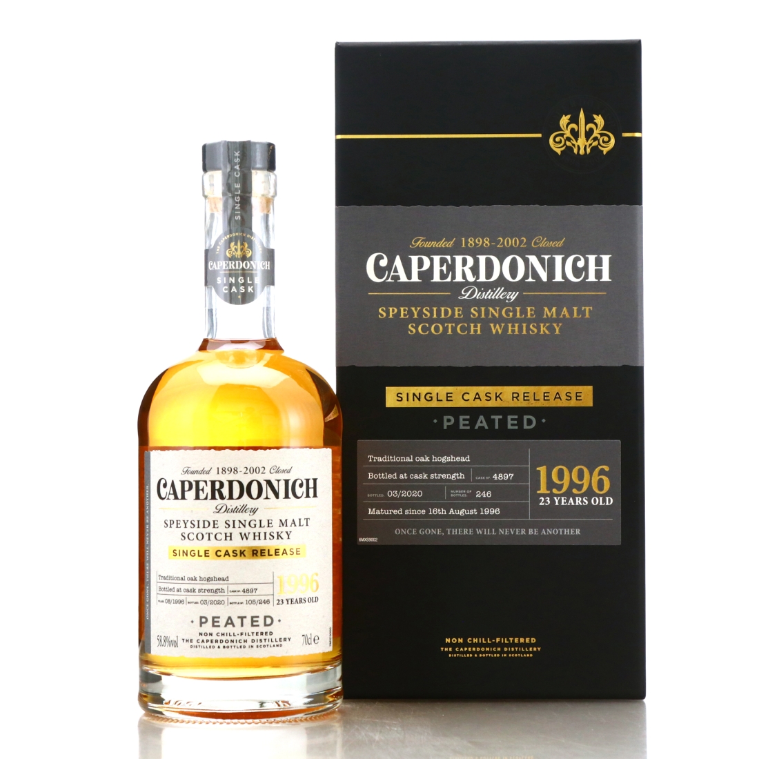 Caperdonich 1996 Peated Single Cask 23 Year Old #4897