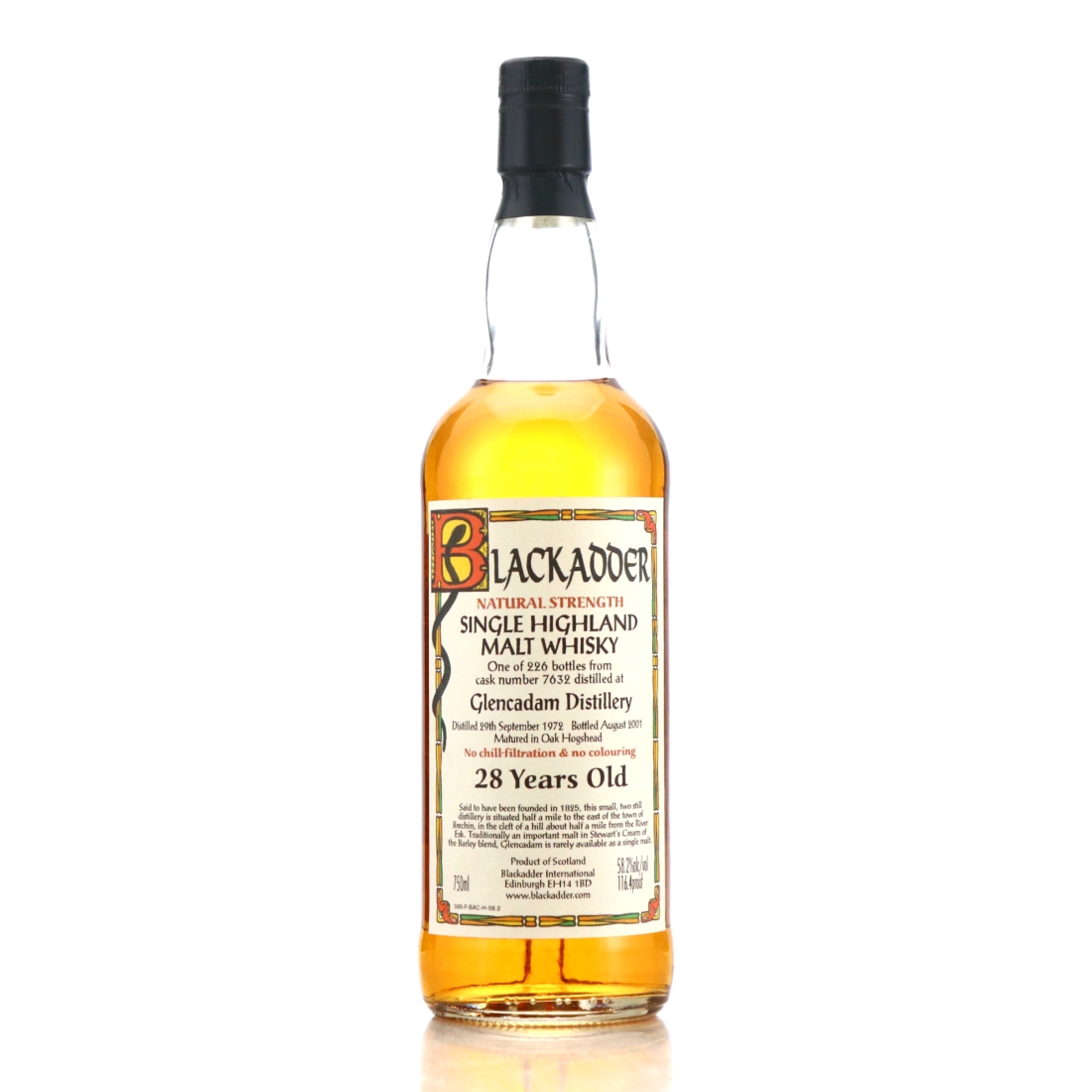 Glencadam 1972 Blackadder 28 Year Old