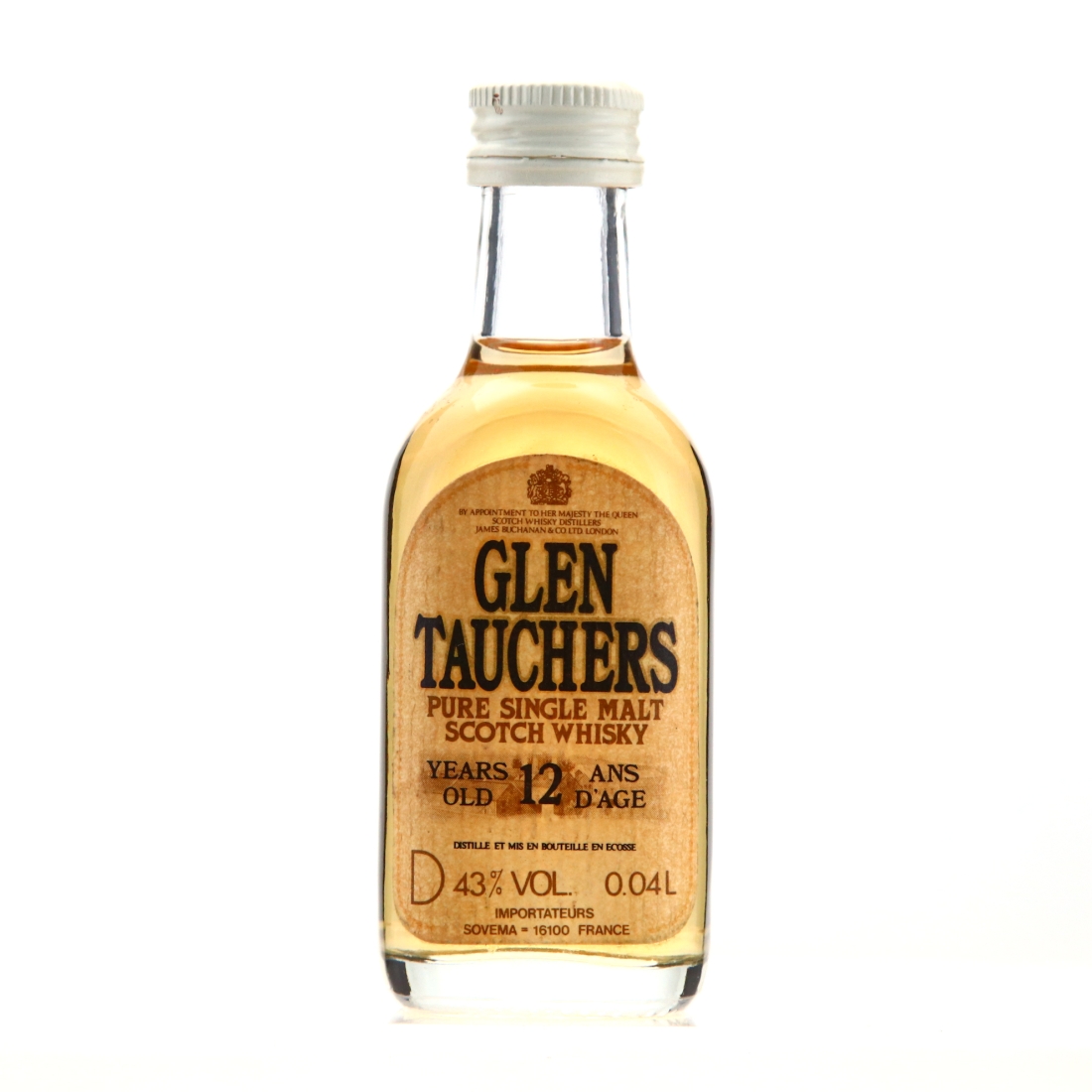 Glentauchers 12 Year Old Miniature 1980s / French Import