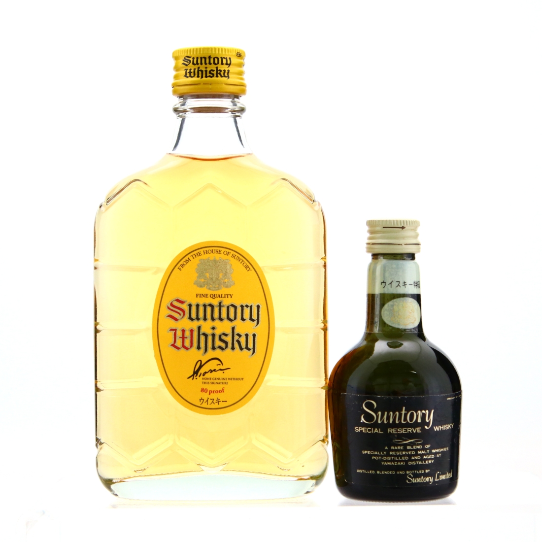 Suntory 18cl and Special Reserve Miniature
