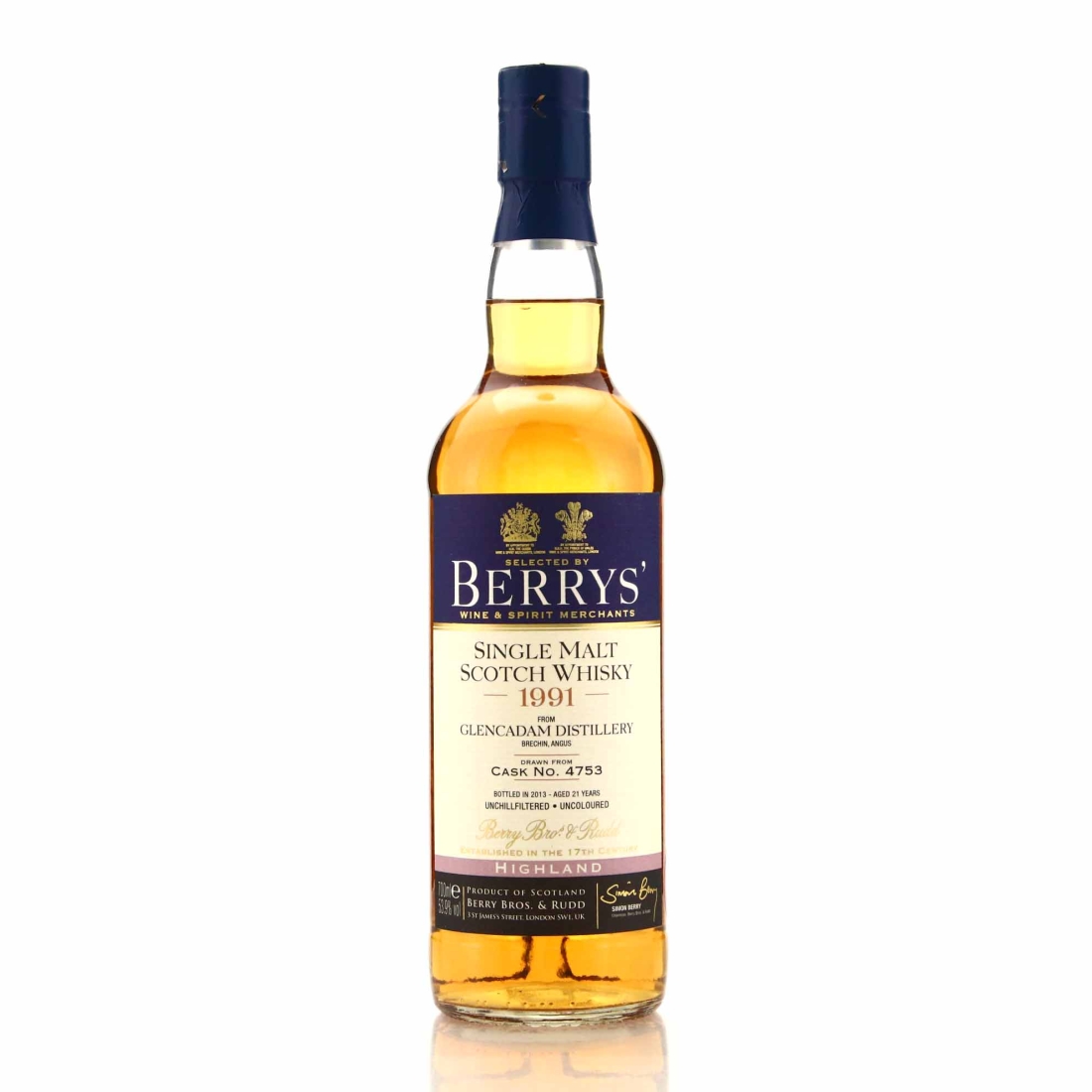 Glencadam 1991 Berry Brothers and Rudd 21 Years Old