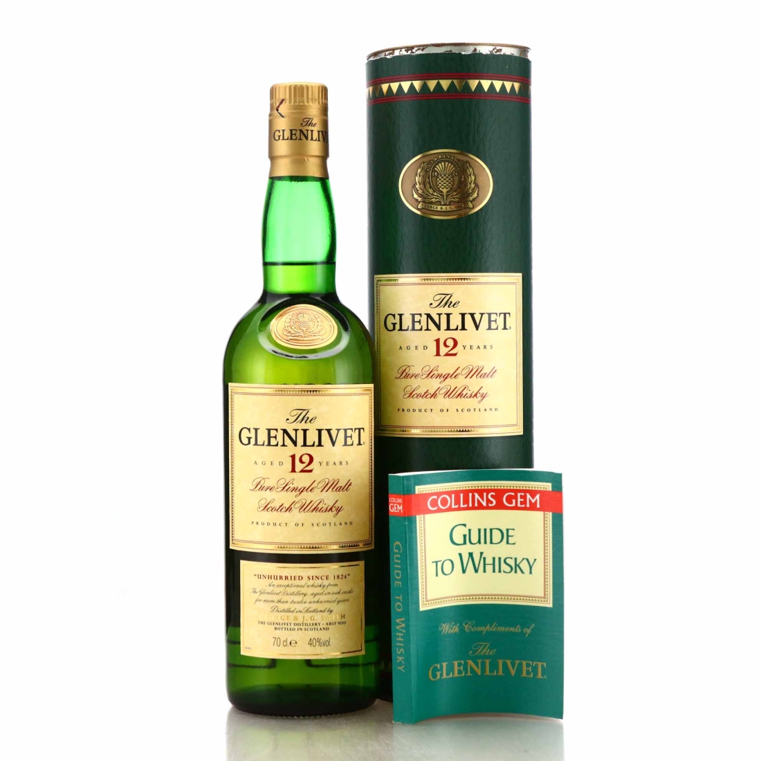 Glenlivet 12 Year Old 1990s / includes Book: Guide to Whisky