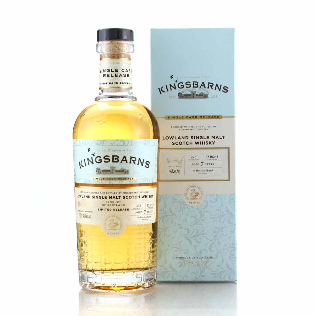 Kingsbarns 7 Year Old Single ex-Bourbon Cask #1510245