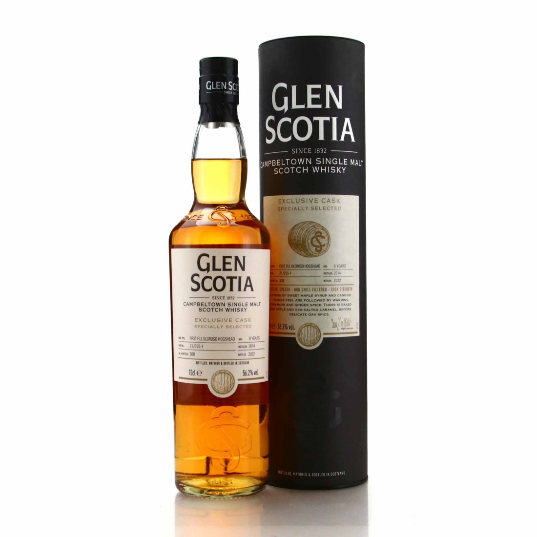 Glen Scotia 2014 Single Oloroso Cask 8 Year Old #21/655-1