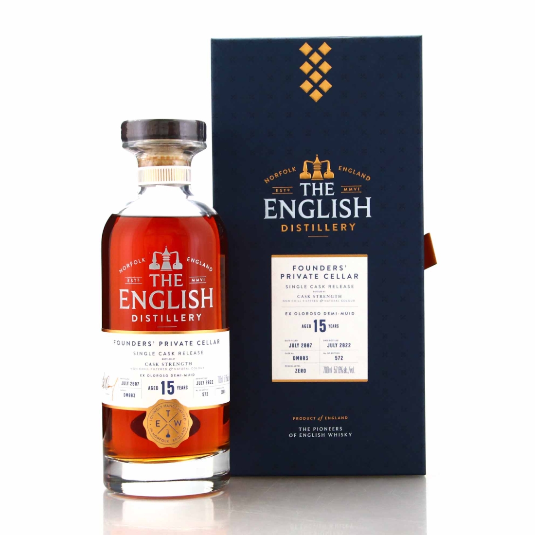 English Whisky Co 2007 Founders Private Cellar #DM003