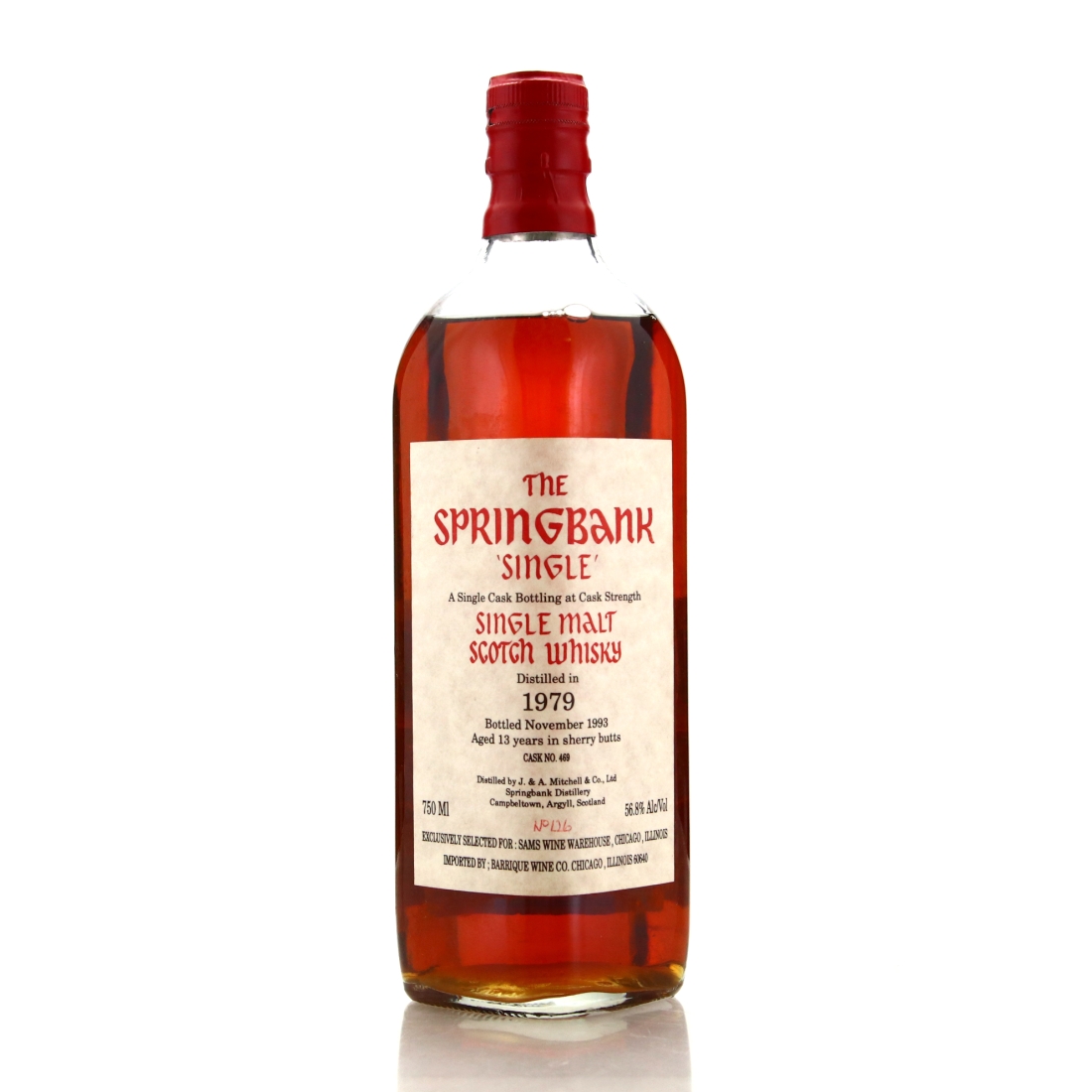 Springbank 1979 'Single' 13 Year Old 75cl / US Import