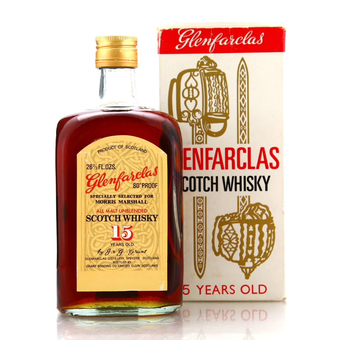 Glenfarclas 15 Year Old Grant Bonding Co 80 Proof 1970s / US Import