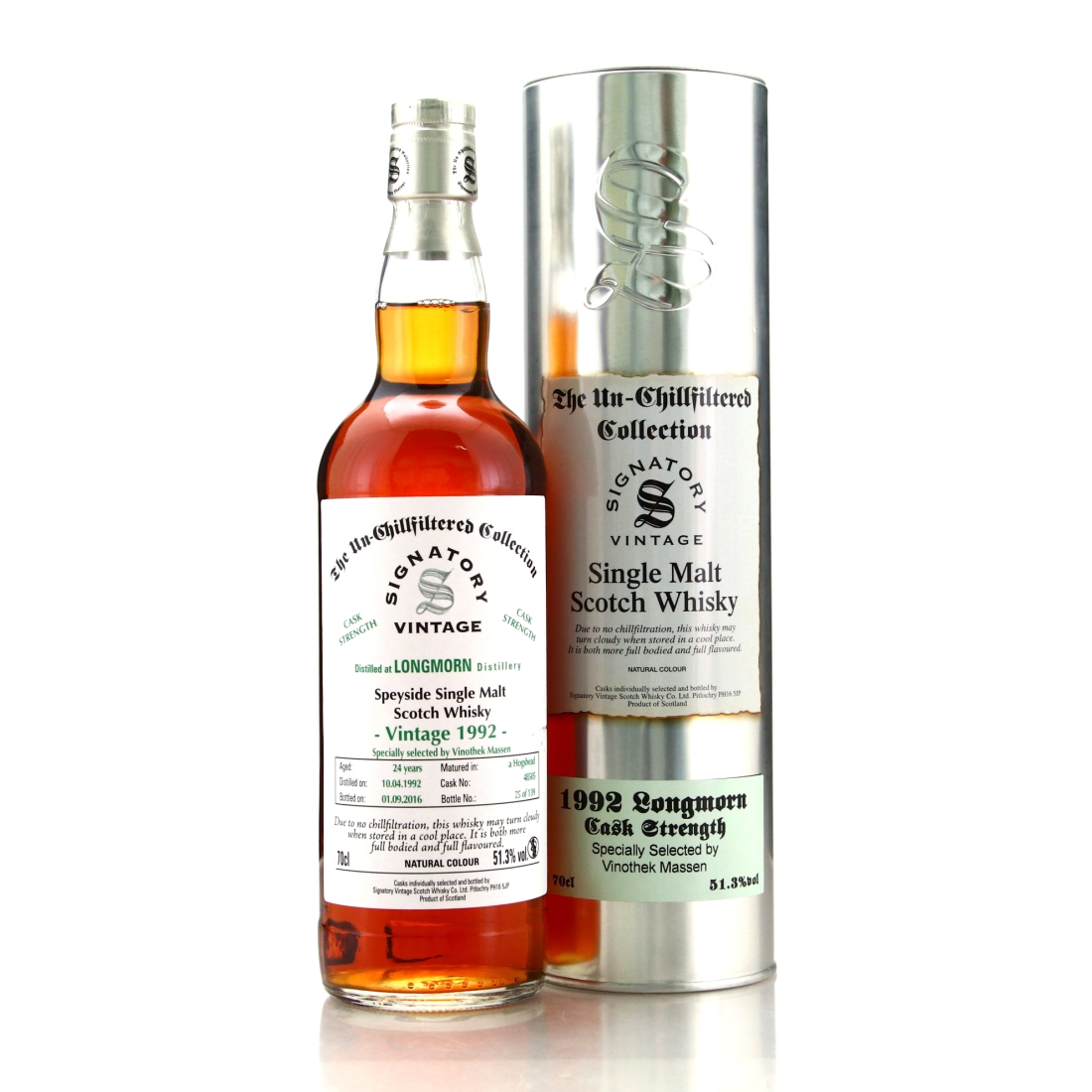 Longmorn 1992 Signatory Vintage 24 Year Old Cask Strength / Vinothek Massen