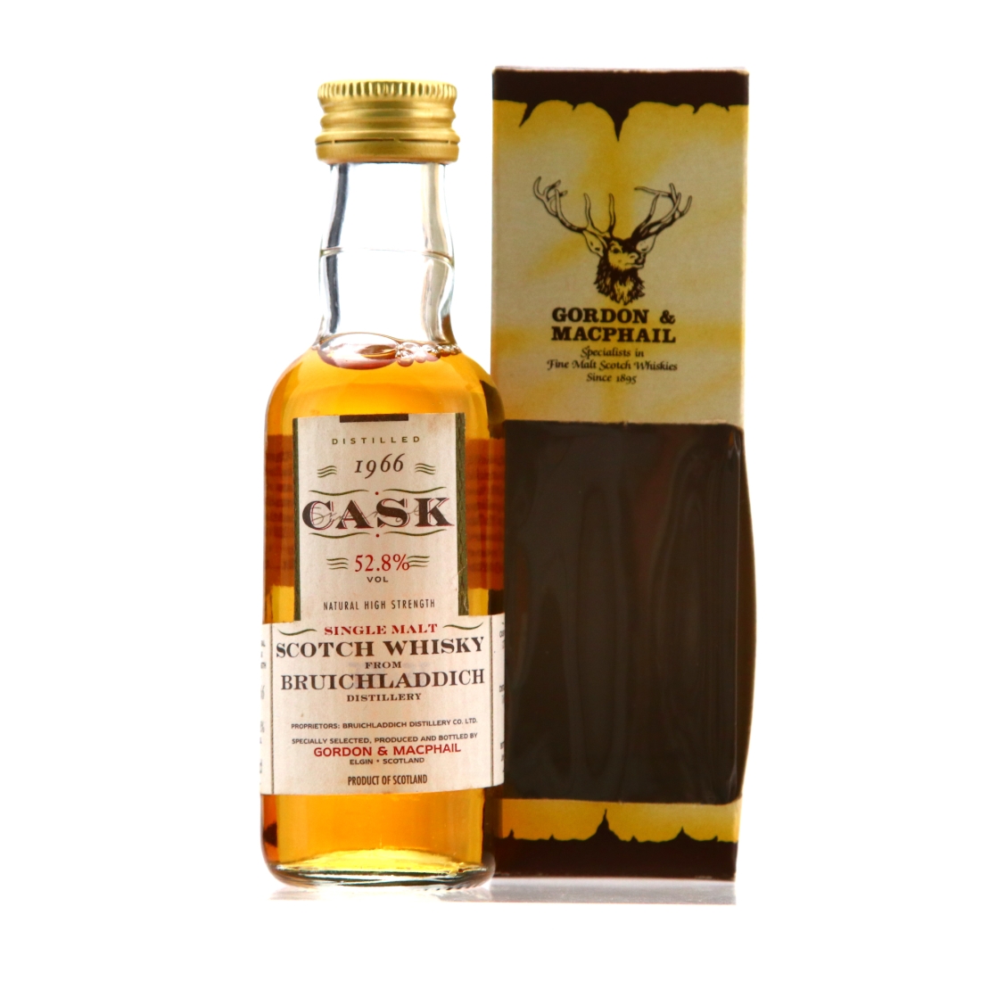 Bruichladdich 1966 Gordon and MacPhail Cask Strength Miniature