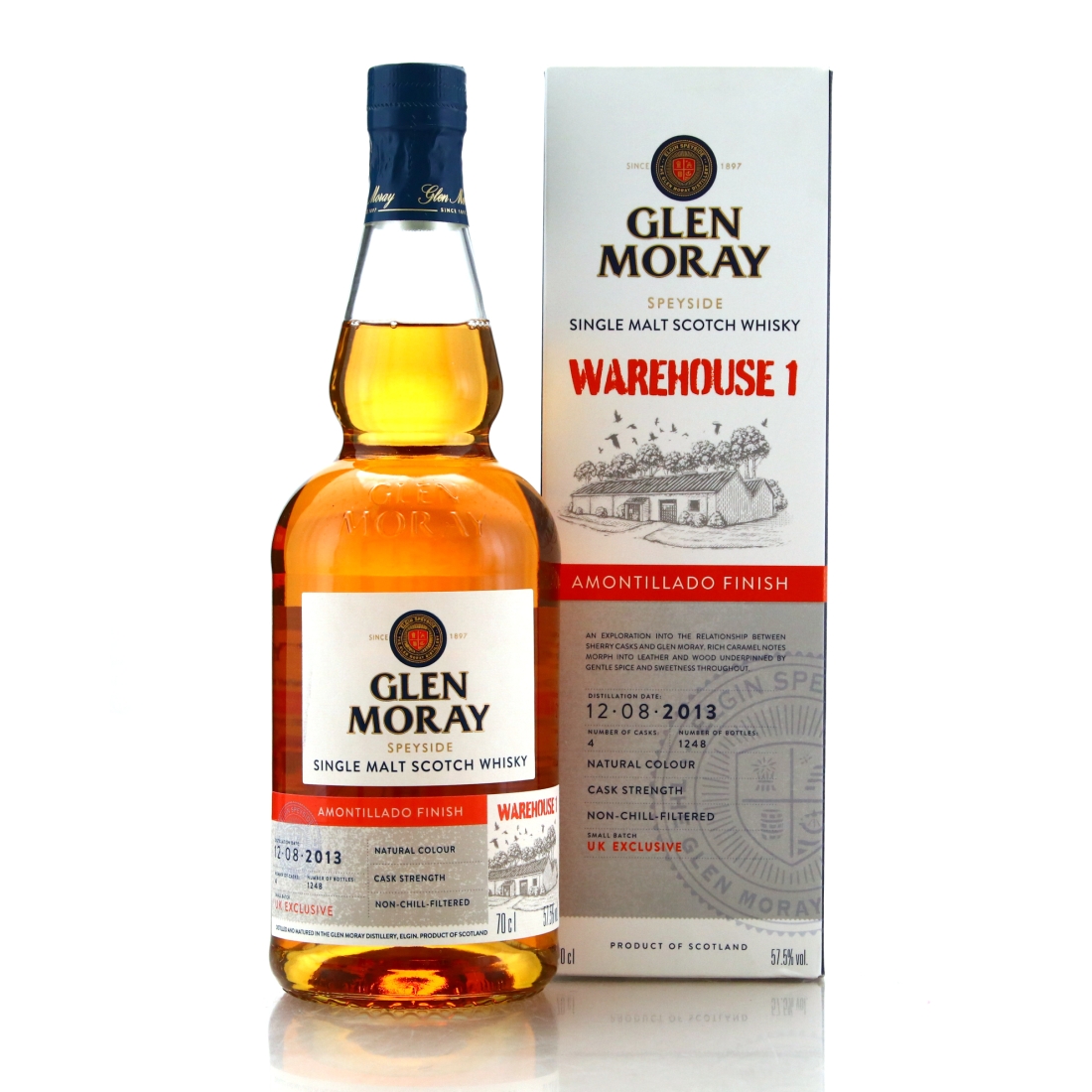 Glen Moray 2013 Warehouse 1 Amontillado Finish / UK