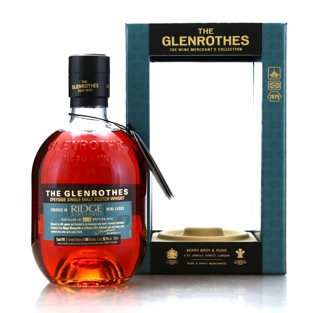 Glenrothes 1992 Ridge Vineyard Cask Finish 24 Year Old / Wine Merchant's Collection