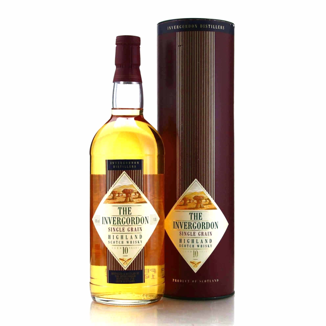 Invergordon 10 Year Old Single Grain early 1990s 1 Litre