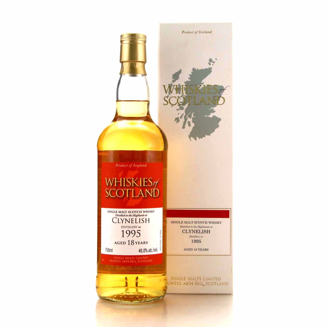 Clynelish 1995 Whiskies of Scotland 18 Year Old 75cl / US Import