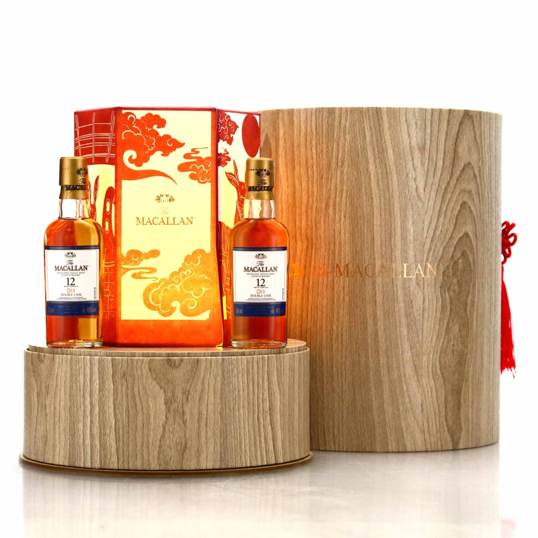 Macallan 12 Year Old Double Cask Miniature Lantern Gift Set / Year of the Rabbit