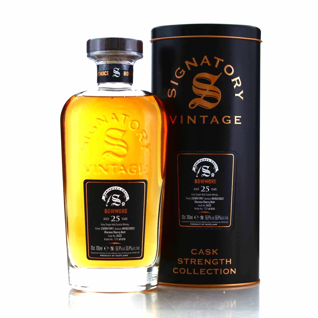 Bowmore 1997 Signatory Vintage 25 Year Old Cask Strength / Symington's Choice