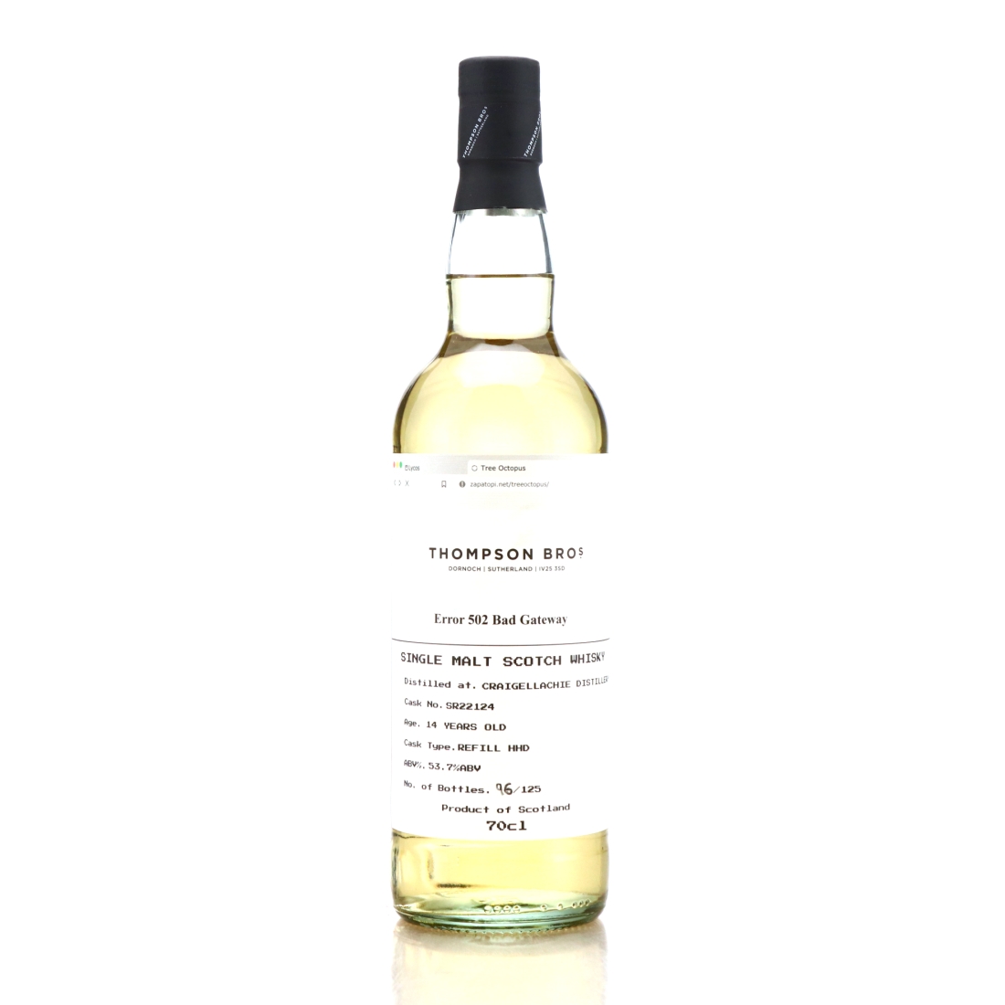 Craigellachie 2009 Thompson Brothers 14 Year Old