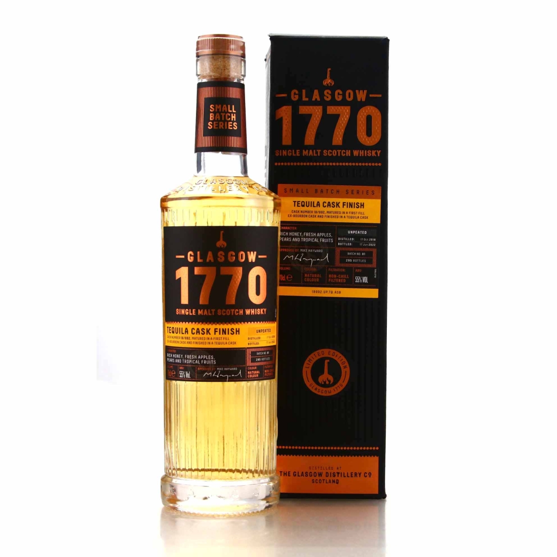 Glasgow '1770' 2018 Single Cask Tequila Finish #992 / Batch No.1