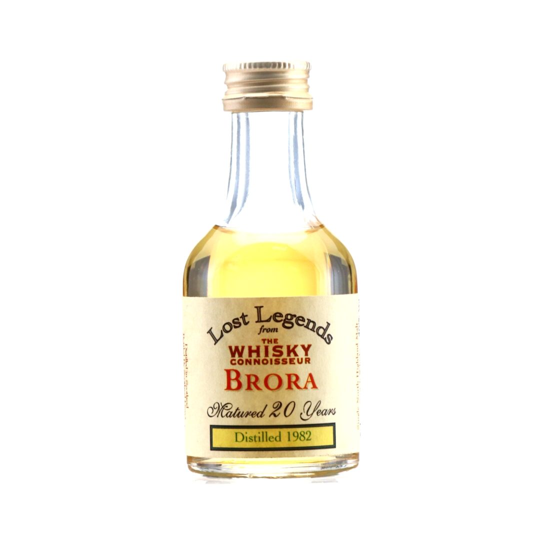 Brora 1982 The Whisky Connoisseur 20 Year Old Lost Legends Miniature