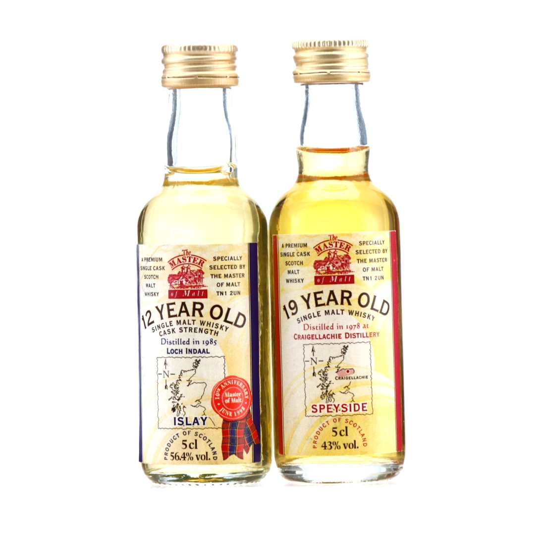 Master Of Malt Miniature x 2 / Includes Craigellachie