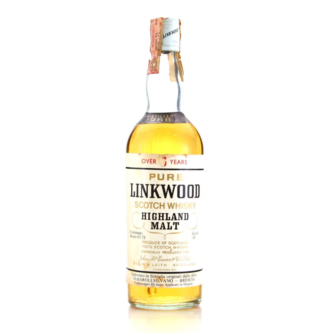 Linkwood 1968 John McEwen 5 Year Old / Samaroli Import