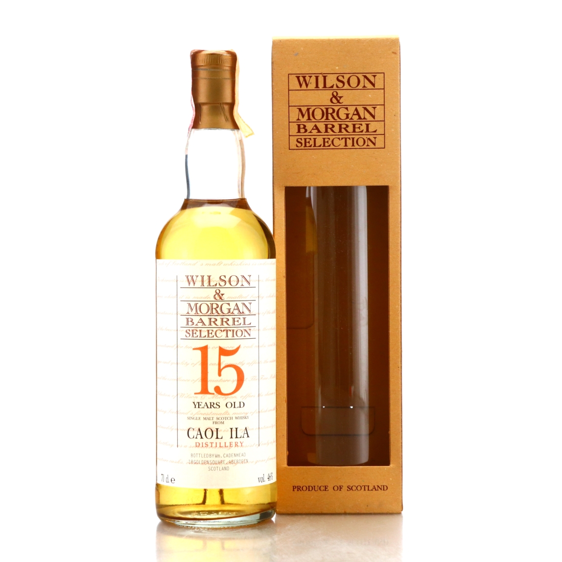 Caol Ila 15 Year Old Wilson and Morgan