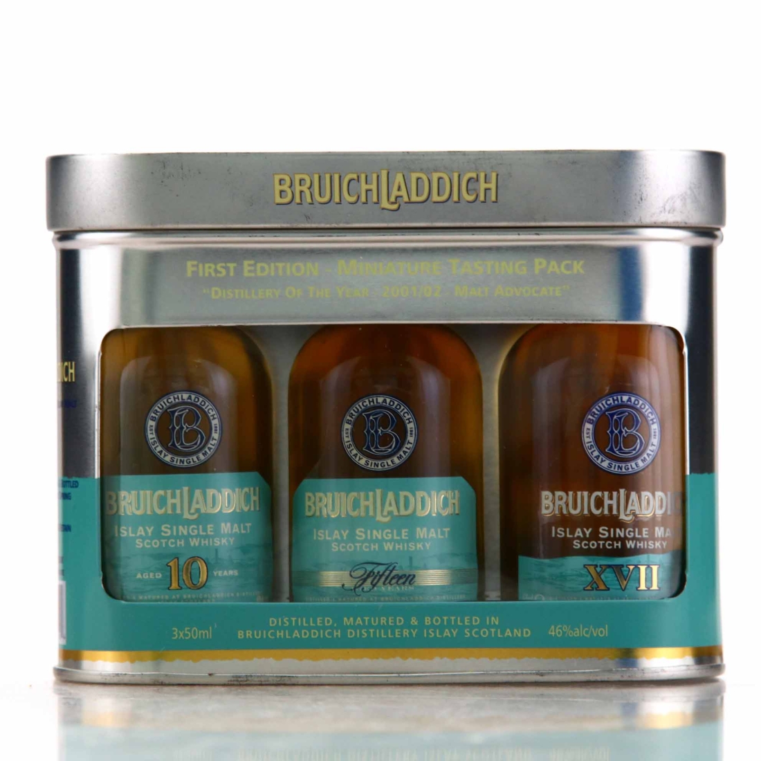 Bruichladdich Miniature Gift Pack x 3