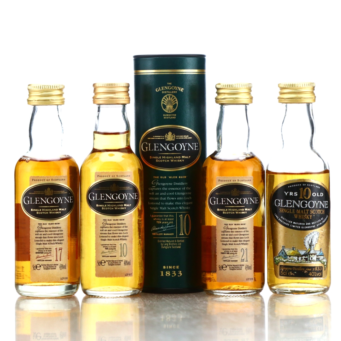 Glengoyne Single Malt Miniature x 4
