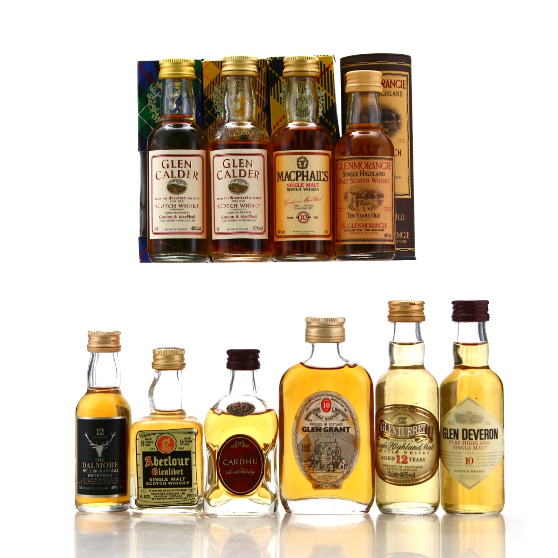 Single Malt Whisky Miniatures x 10 / Includes Dalmore