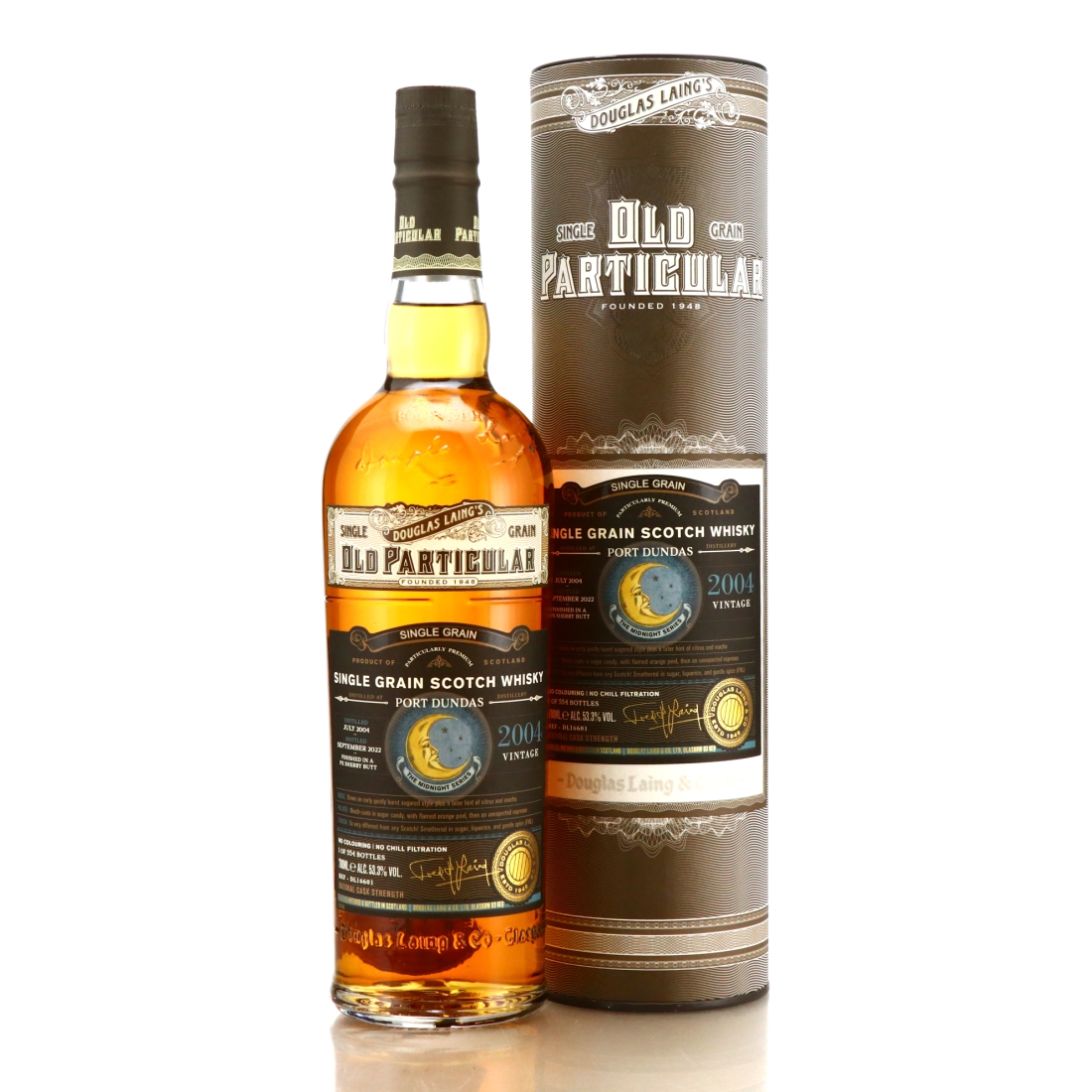 Port Dundas 2004 Douglas Laing 18 Year Old / The Midnight Series