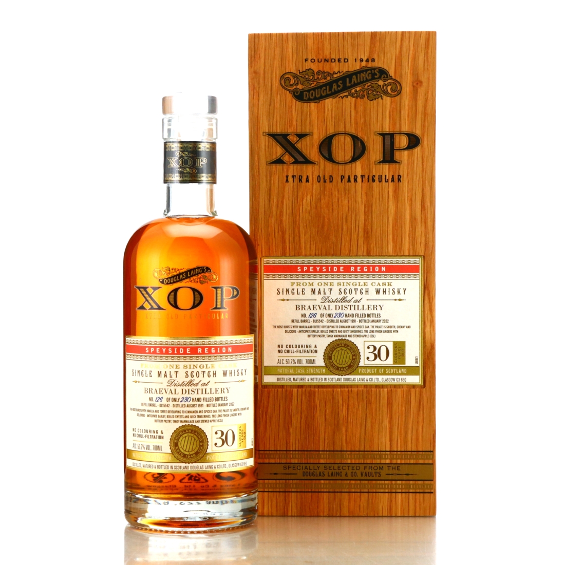 Braeval 1991 Douglas Laing 30 Year Old XOP