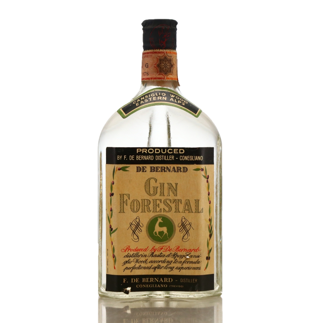 F. De Bernard Forestal Italian Gin circa 1950's