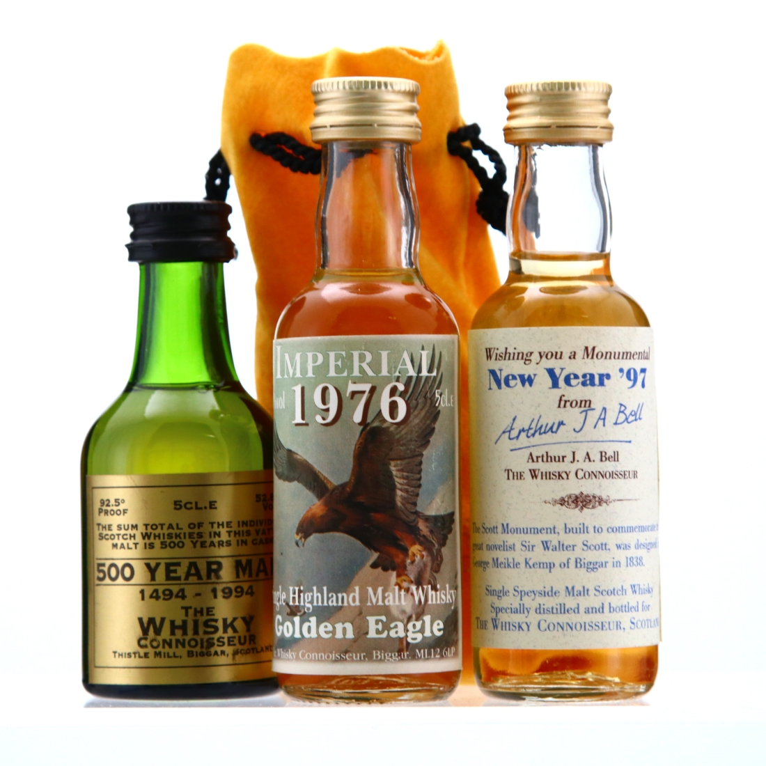 Whisky Connoisseur Miniature x 3