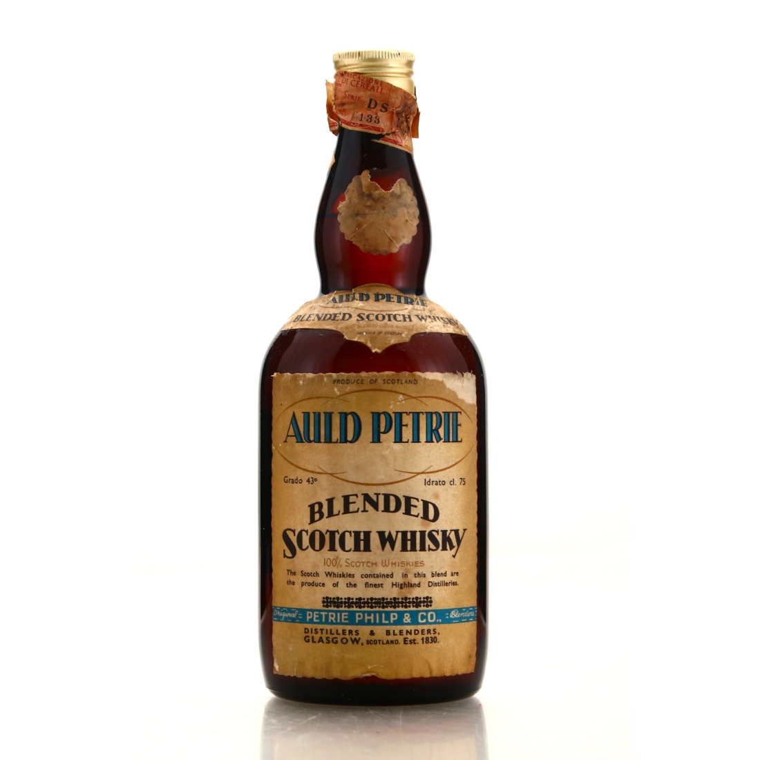Auld Petrie Scotch Whisky circa 1950s