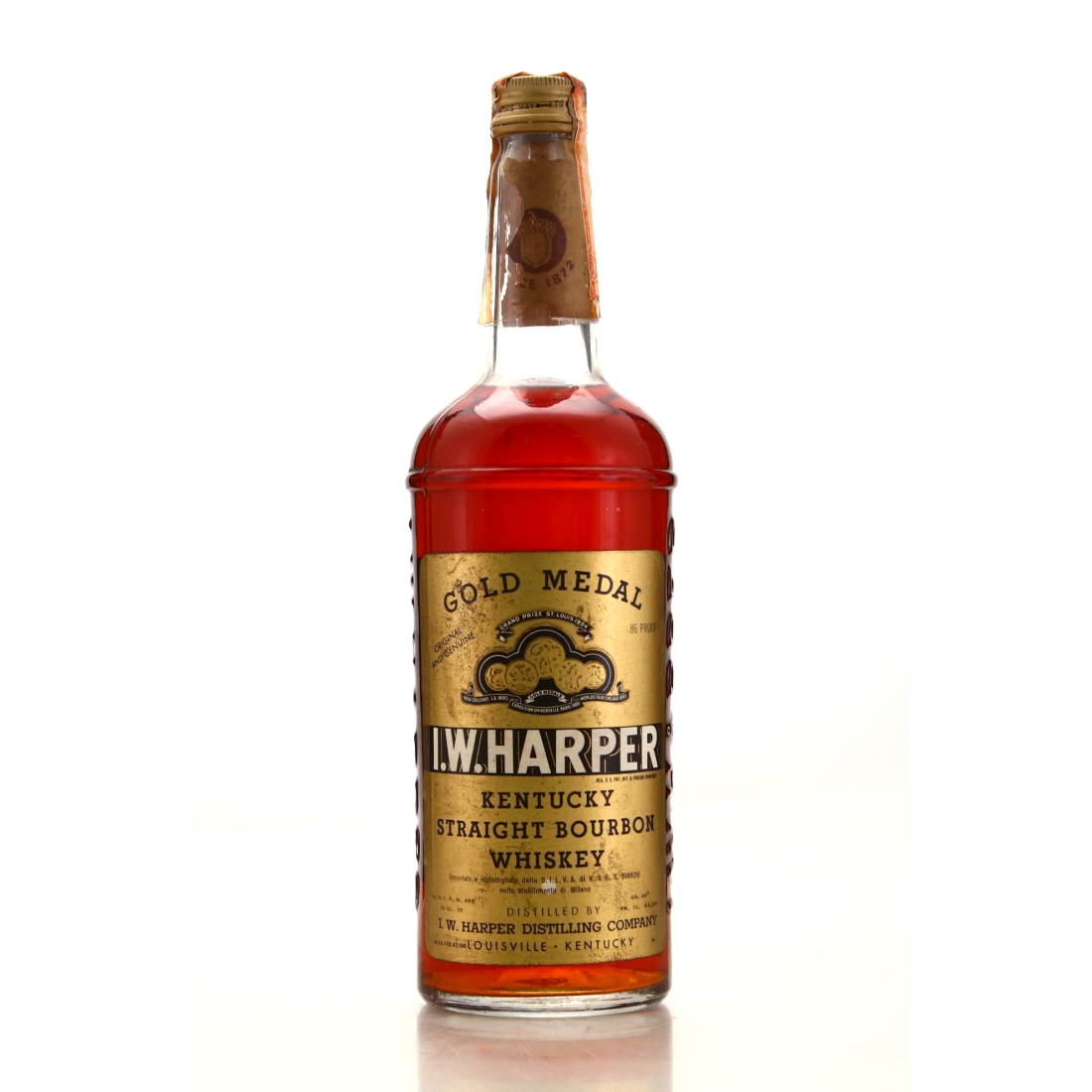 I.W. Harper Gold Medal Kentucky Straight Bourbon circa 1960s