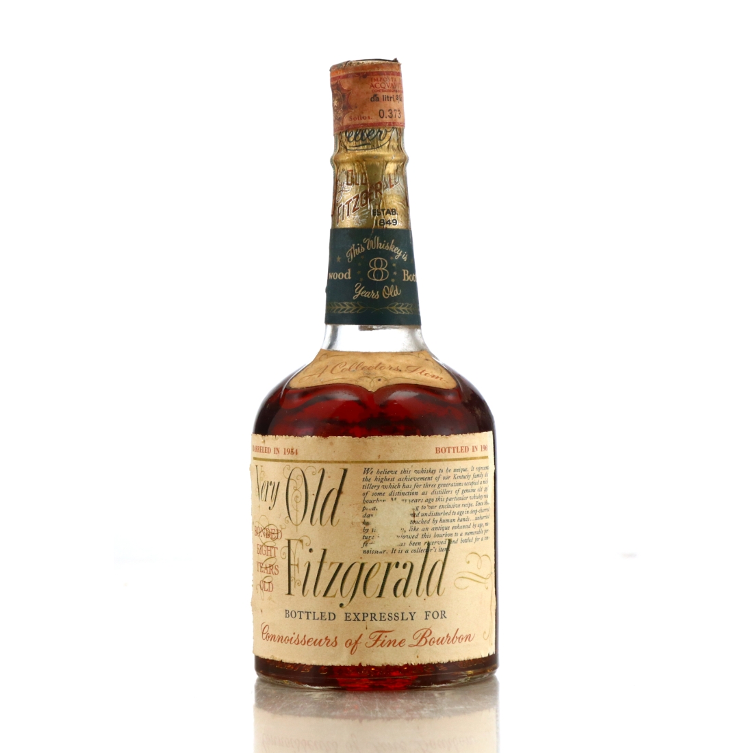 Very Old Fitzgerald 1954 Bottled in Bond 8 Year Old 100 Proof / Stitzel-Weller