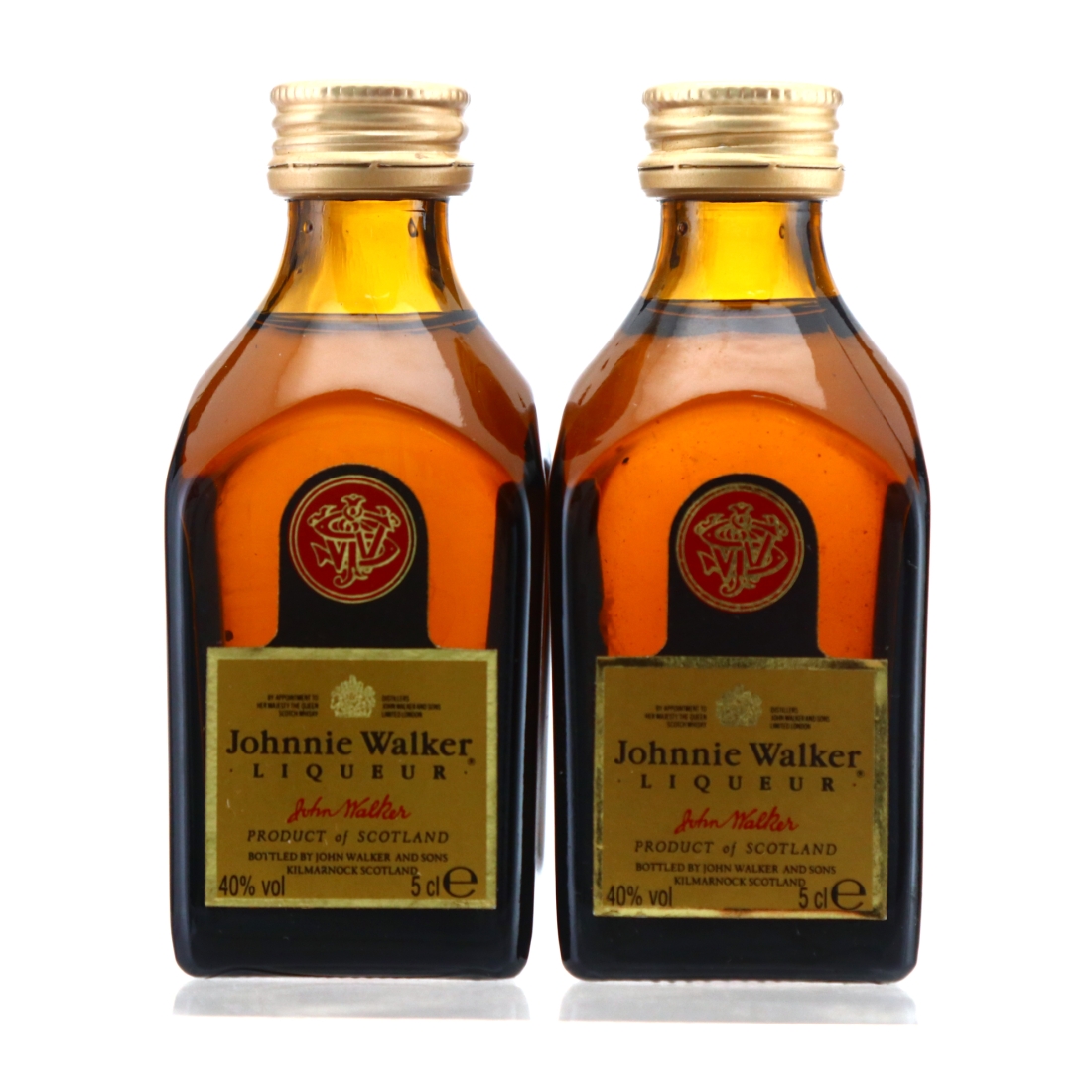 Johnnie Walker Liqueur Miniatures 2 x 5cl