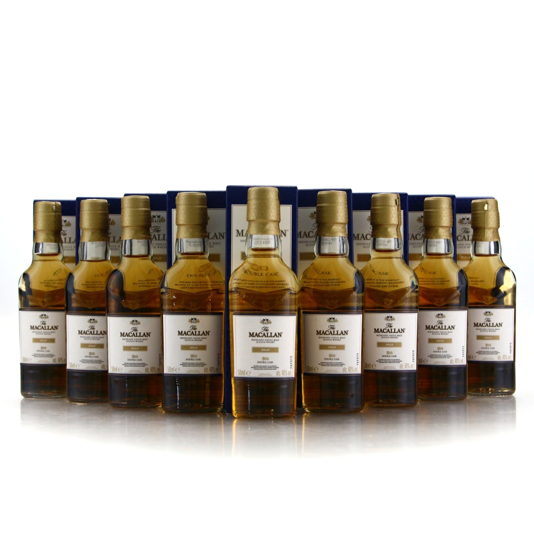 Macallan 12 Year Old Double Cask Miniature x 9