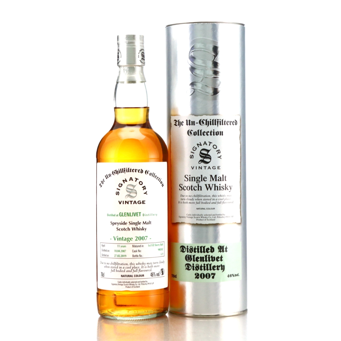 Glenlivet 2007 Signatory Vintage 11 Year Old #900242