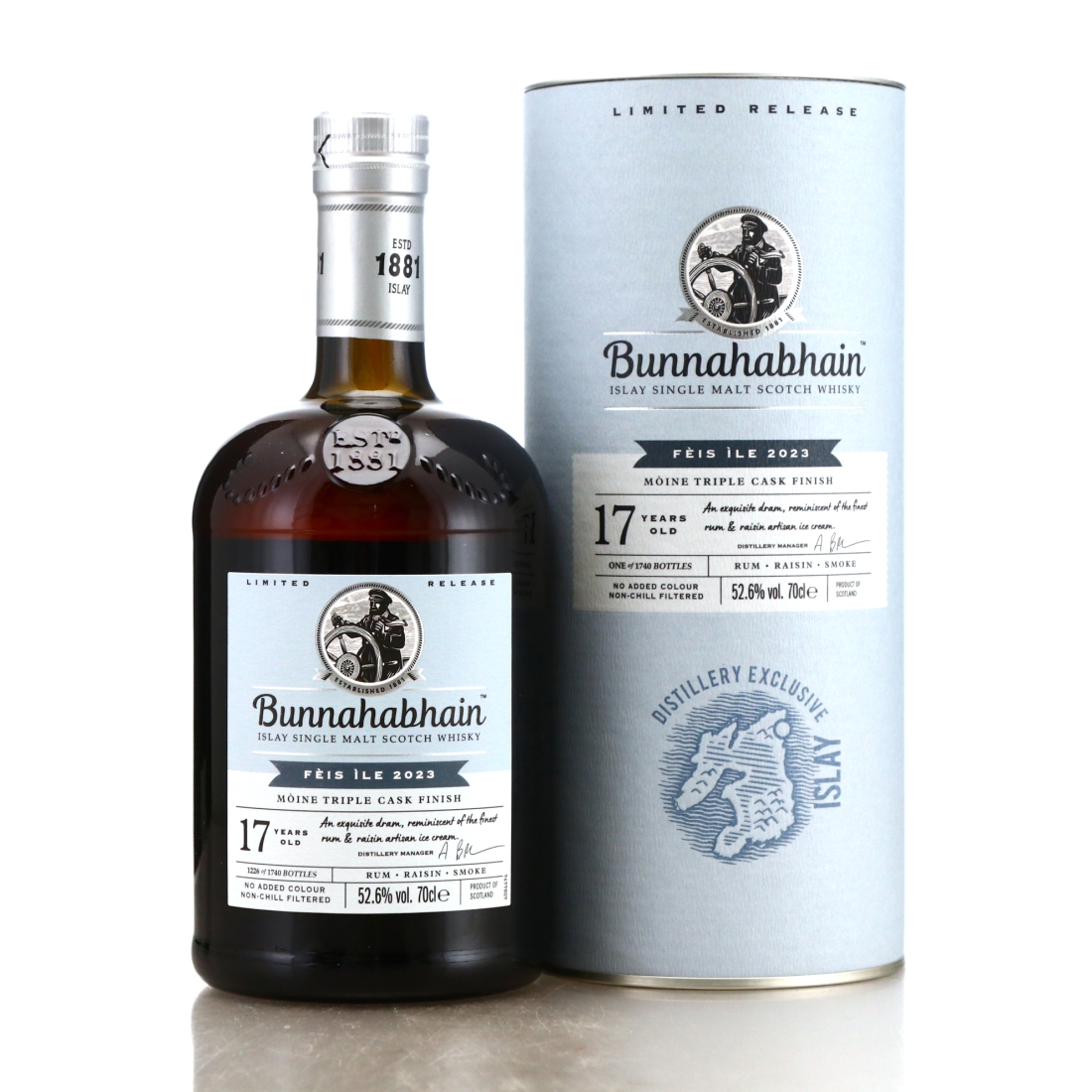 Bunnahabhain 17 Year Old Moine Triple Cask Finish / Feis Ile 2023