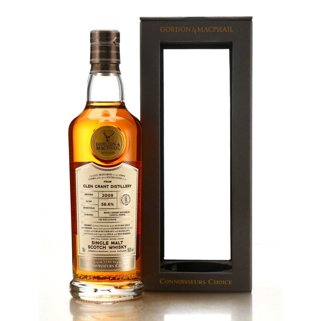 Glen Grant 2009 Gordon and MacPhail 12 Year Old Batch #21/169 / UK