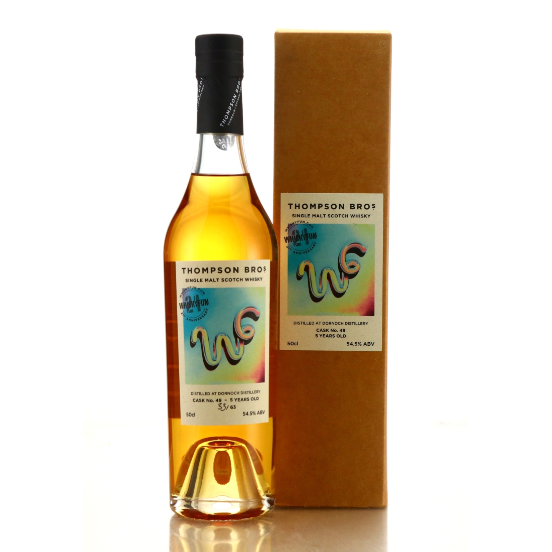 Dornoch 2017 Single Bourbon Cask 5 Year Old #49 50cl / Whisky Fun 21st Anniversary