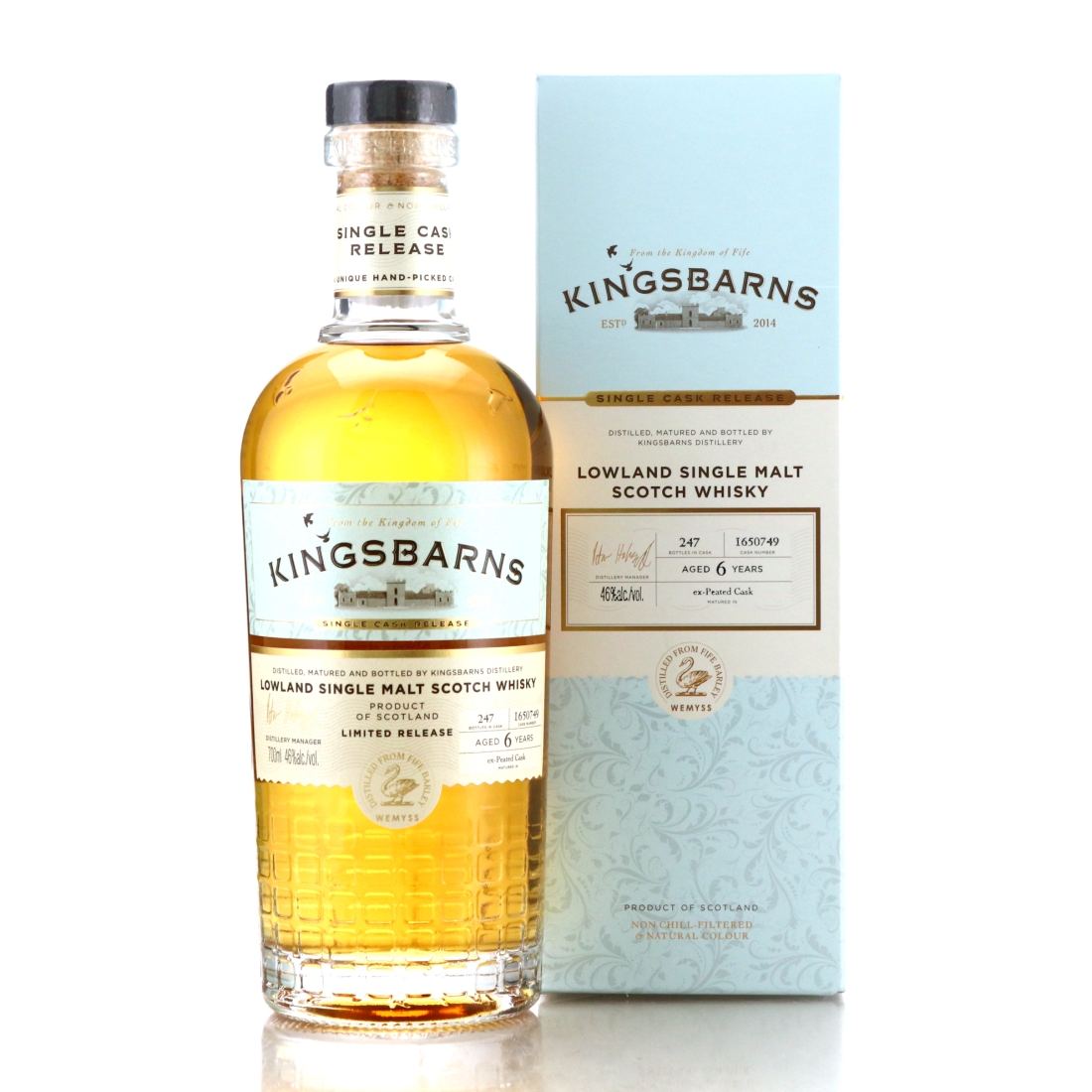 Kingsbarns 6 Year Old Single ex-Peated Cask #1650749