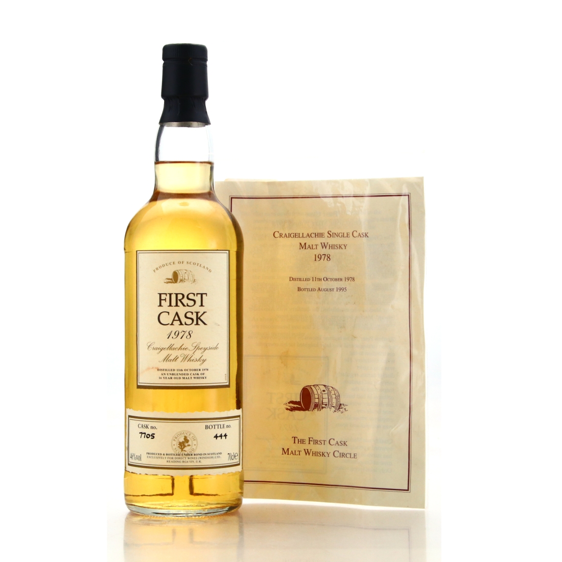 Craigellachie 1978 First Cask 16 Year Old #7705