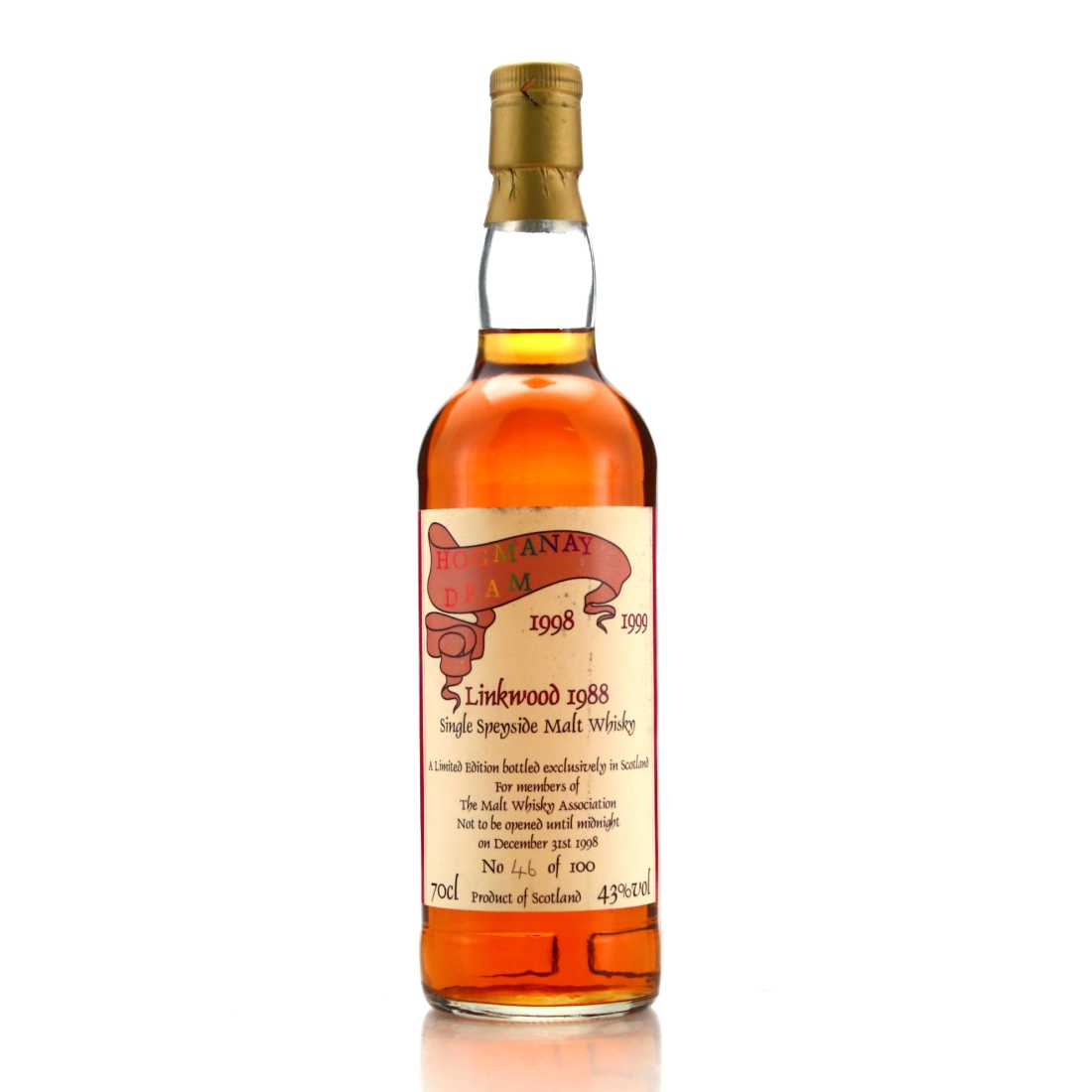 Linkwood 1988 Malt Whisky Association / Hogmanay 1998